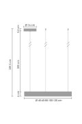 Lampa wisząca CIRCLE 40 LED nikiel szczotkowany 40 cm