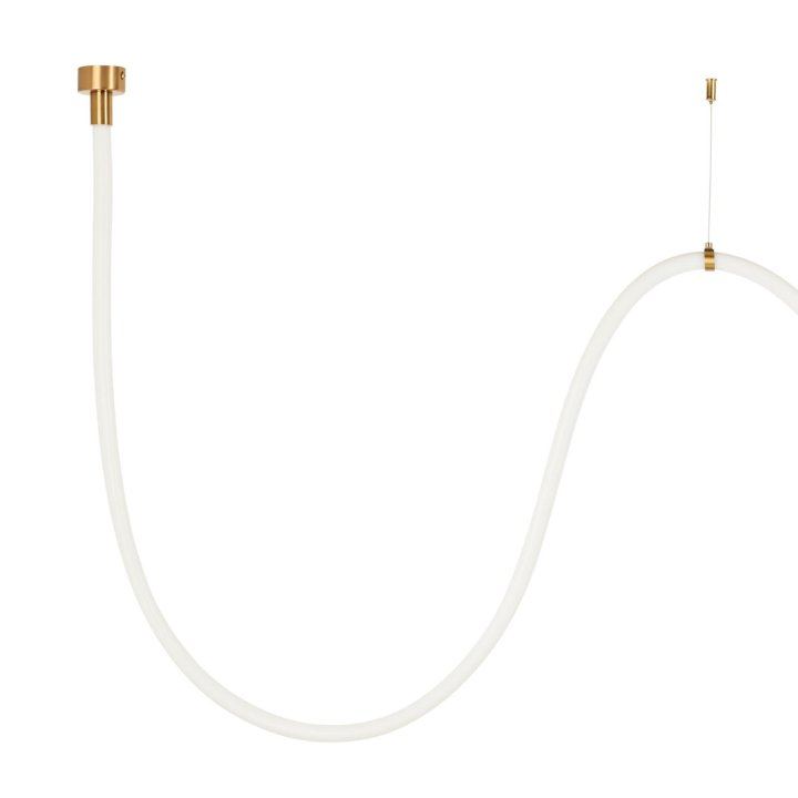 Lampa wisząca SNAKE LED wąż ledowy złota 300 cm