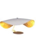 Lampa wisząca ENIGMA LED biało złota 60 cm