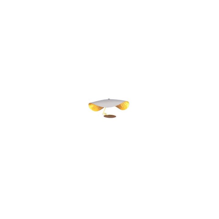 Lampa wisząca ENIGMA LED biało złota 60 cm