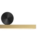 Lampa ścienna BOOGIE LED złoto czarna 45 cm