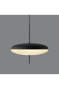 Lampa wisząca PIATTO biało-czarna 50 cm