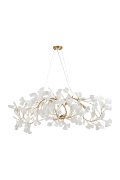 Lampa wisząca BOTANIKA WAVE złoto biała 125 cm