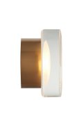 Lampa ścienna CARMELLO LED transparentna złota 13,5 cm