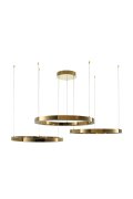 Lampa wisząca CIRCLE 40+60+80 LED złoty połysk na 1 podsufitce