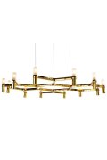 Lampa wisząca CANDLES-12B złota 106 cm