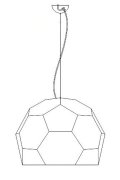 Lampa wisząca DOME półtransparentna 80 cm