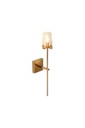 Lampa ścienna CLASSICO złota szklany klosz 62 cm