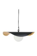 Lampa wisząca ENZO czarno złota 40 cm