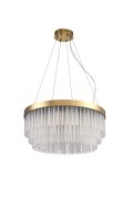 Lampa wisząca GLORIA LED kryształowa złota 60 cm