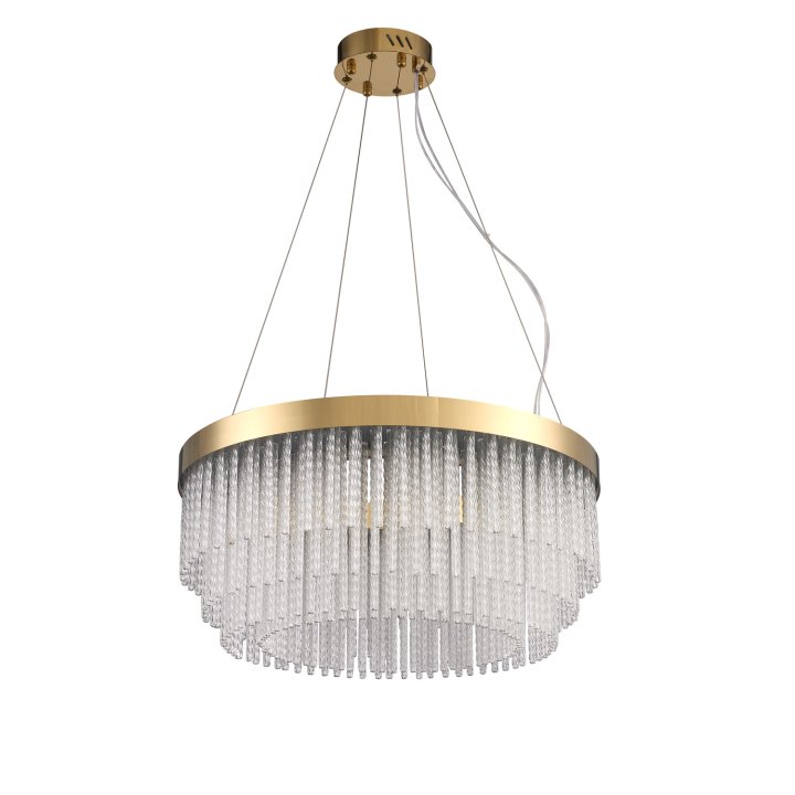 Lampa wisząca GLORIA LED kryształowa złota 60 cm