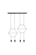 Lampa wisząca LINEA-4 LONG czarna 70 cm