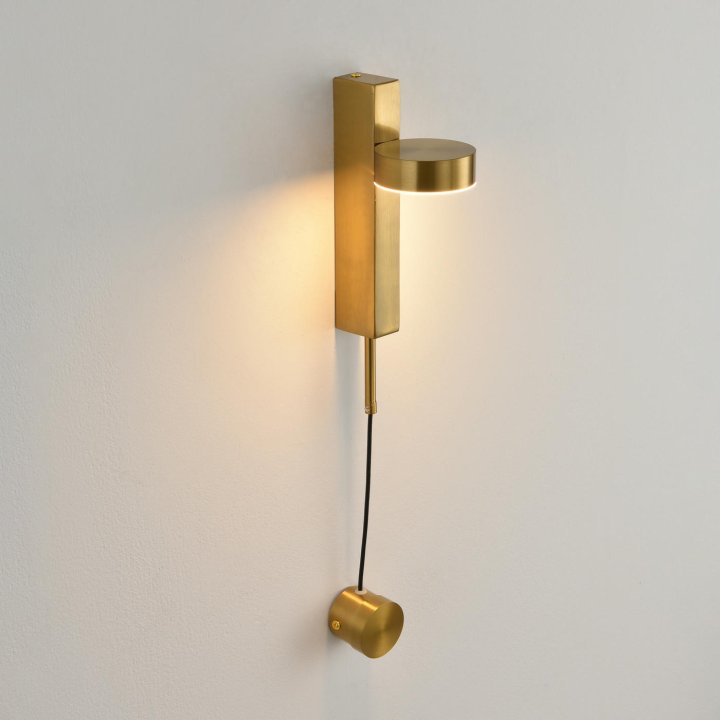 Lampa ścienna FIKO złota 120 cm