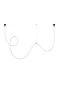 Lampa wisząca SNAKE LED wąż ledowy czarna 400 cm