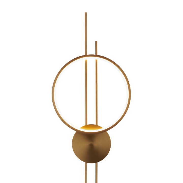 Lampa ścienna ECLIPTICA LED złota 100 cm
