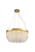 Lampa wisząca GLORIA LED kryształowa złota 60 cm