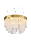 Lampa wisząca GLORIA LED kryształowa złota 40 cm