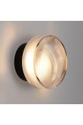Lampa ścienna CARMELLO LED transparentna czarna 13,5 cm