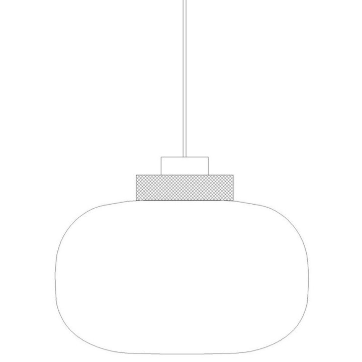 Lampa wisząca BOOM LED bursztynowo złota 35 cm
