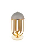 Lampa stołowa DOLCE VITA biało złota 60 cm