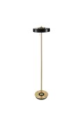 Lampa podłogowa ARTDECO czarno - złota 162 cm