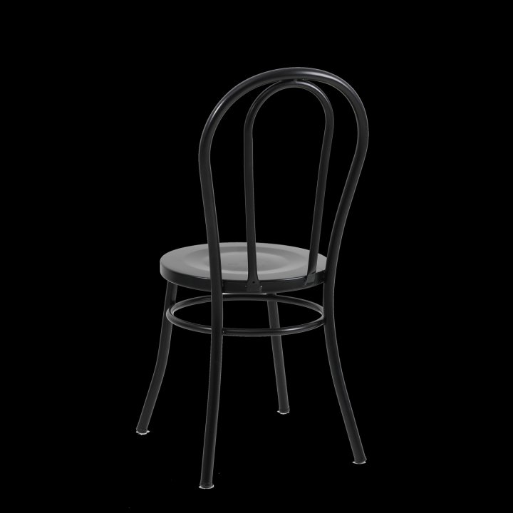 Krzesło CAFE czarne w stylu secesyjnym
