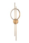 Lampa ścienna ECLIPTICA LED złota 100 cm