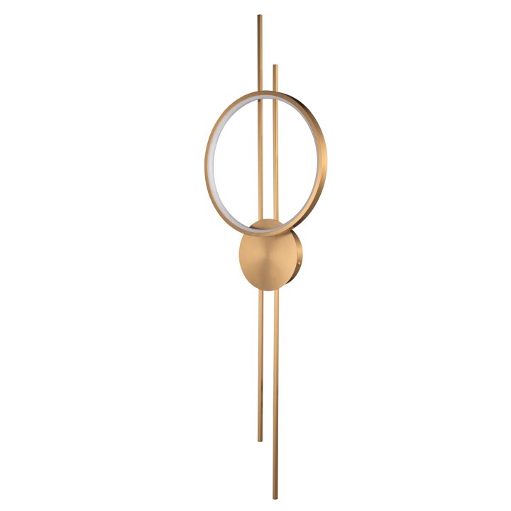 Lampa ścienna ECLIPTICA LED złota 100 cm