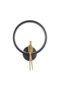 Lampa ścienna AMICI RING LED czarno złota 27 cm