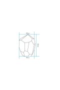 Lampa ogrodowa kamień DIAMOND XL LED RGBW 16 kolorów 60 cm