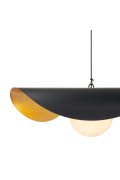 Lampa wisząca ENZO czarno złota 60 cm