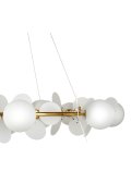 Lampa wisząca CHIC biało złota 105 cm - nowoczesna lampa do salonu