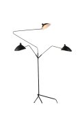 Lampa podłogowa CRANE-3F czarna 210 cm