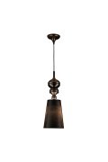 Lampa wisząca QUEEN-1 czarna 18 cm