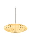 Lampa wisząca SILK FLAT biała 50 cm - nowoczesna i minimalistyczna
