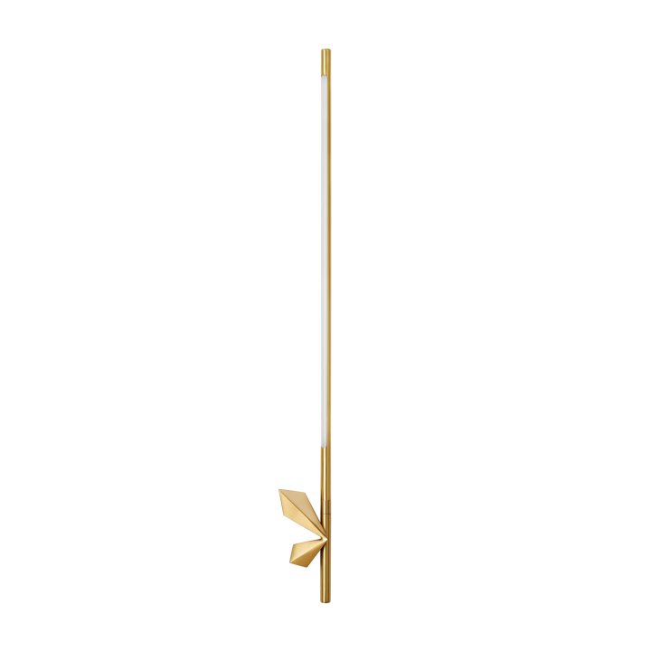 Lampa ścienna LED FLORENCE złota 86 cm - nowoczesny kinkiet dekoracyjny