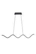 Lampa wisząca ZIGZAG LED czarna 90 cm
