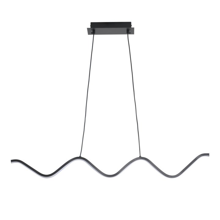 Lampa wisząca ZIGZAG LED czarna 90 cm