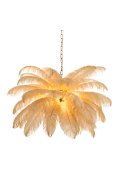Lampa wisząca EMU pióra beżowe 100 cm