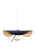 Lampa wisząca ENIGMA LED czarno złota 60 cm