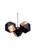 Lampa wisząca NEW GEOMETRY-3 czarno złota 45 cm