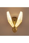 Lampa ścienna BEE LED złota 18 cm