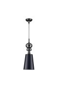 Lampa wisząca QUEEN-1 czarna 18 cm