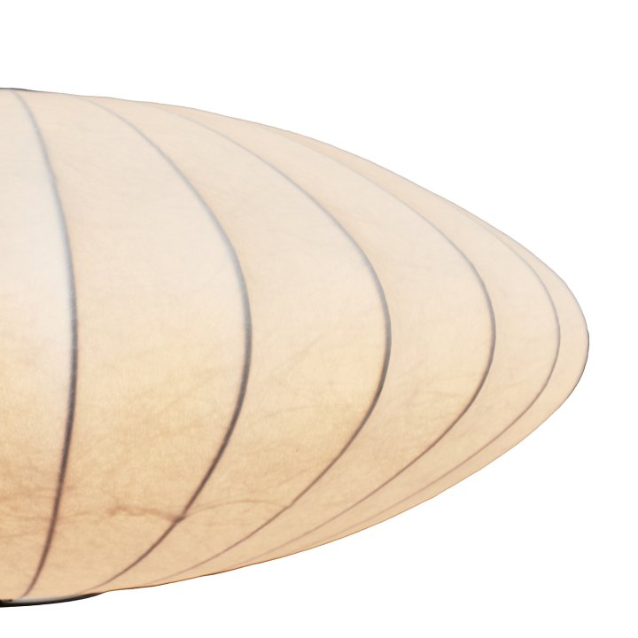 Lampa wisząca SILK FLAT biała 50 cm - nowoczesna i minimalistyczna