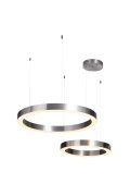 Lampa wisząca CIRCLE 60+80 LED nikiel na 1 podsufitce