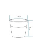 Lampa ogrodowa donica FLOWER POT S LED RGBW 16 kolorów 29 cm