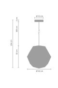 Lampa wisząca FUTURI STAR złota 32 cm
