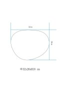 Lampa ogrodowa kamień PEBBLE M LED RGBW 16 kolorów 32 cm