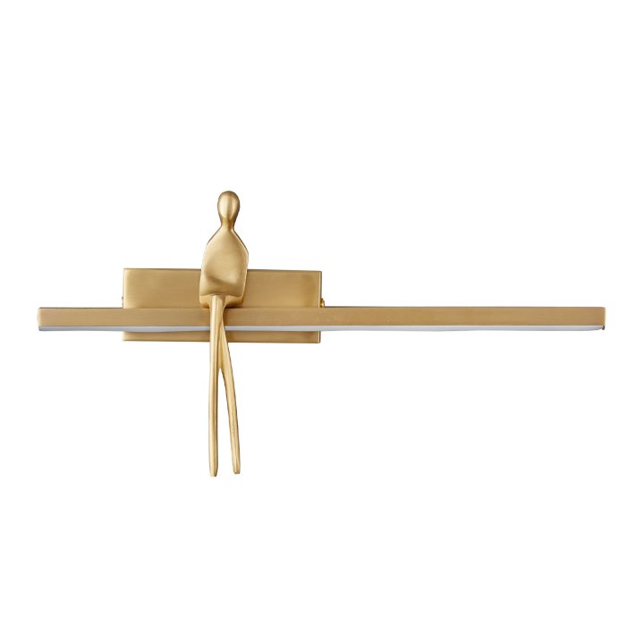 Lampa ścienna led AMICI złota 31 cm