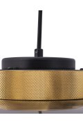 Lampa wisząca BOOM LED szaro złota 25 cm